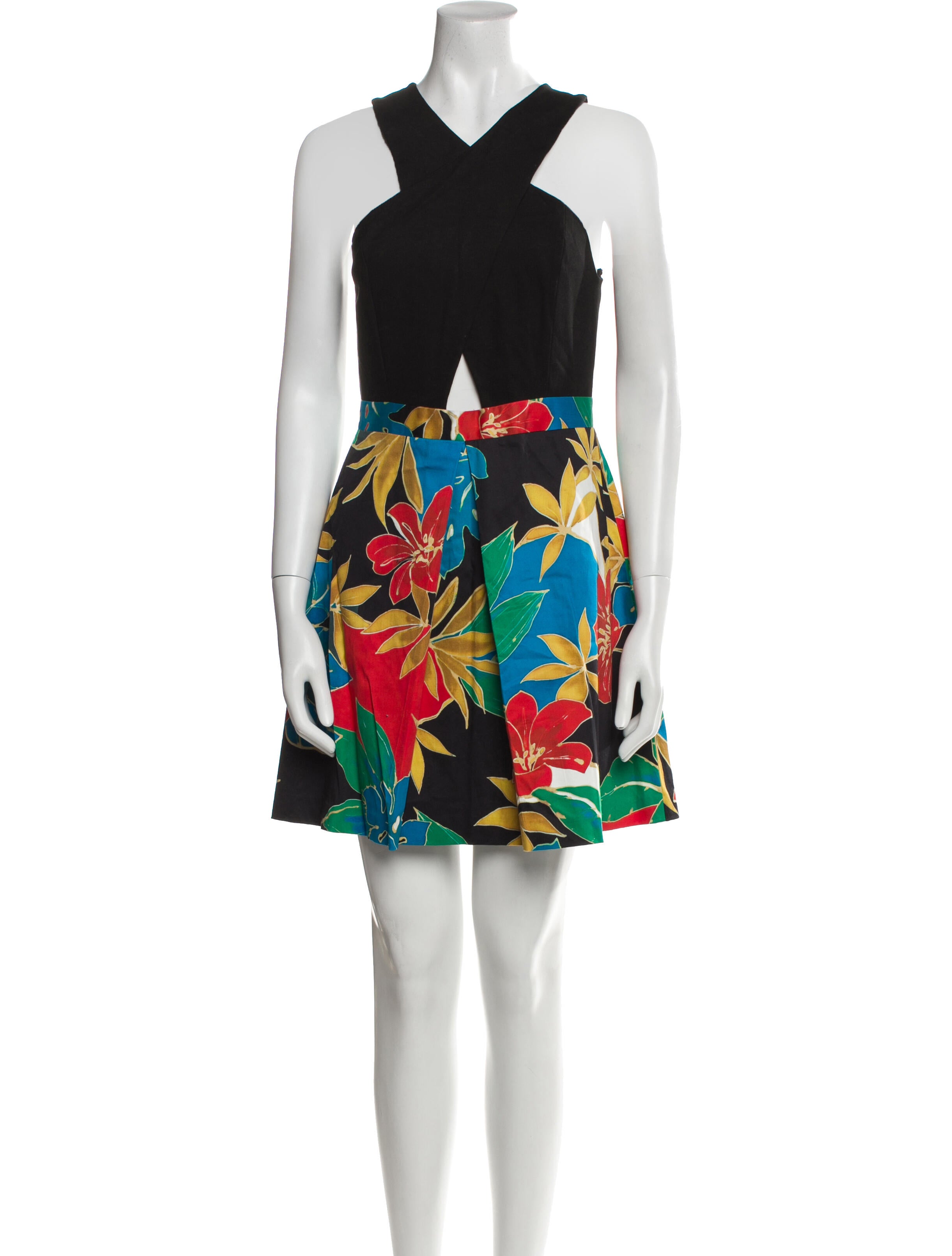 Alice + Olivia Floral Print Mini Dress