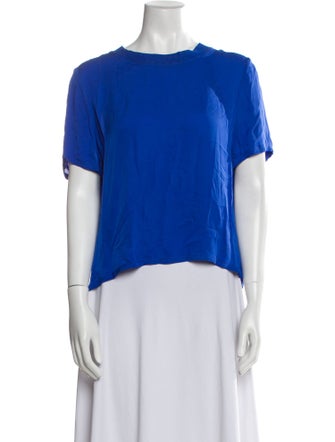 Alice + Olivia Bateau Neckline Short Sleeve Blouse