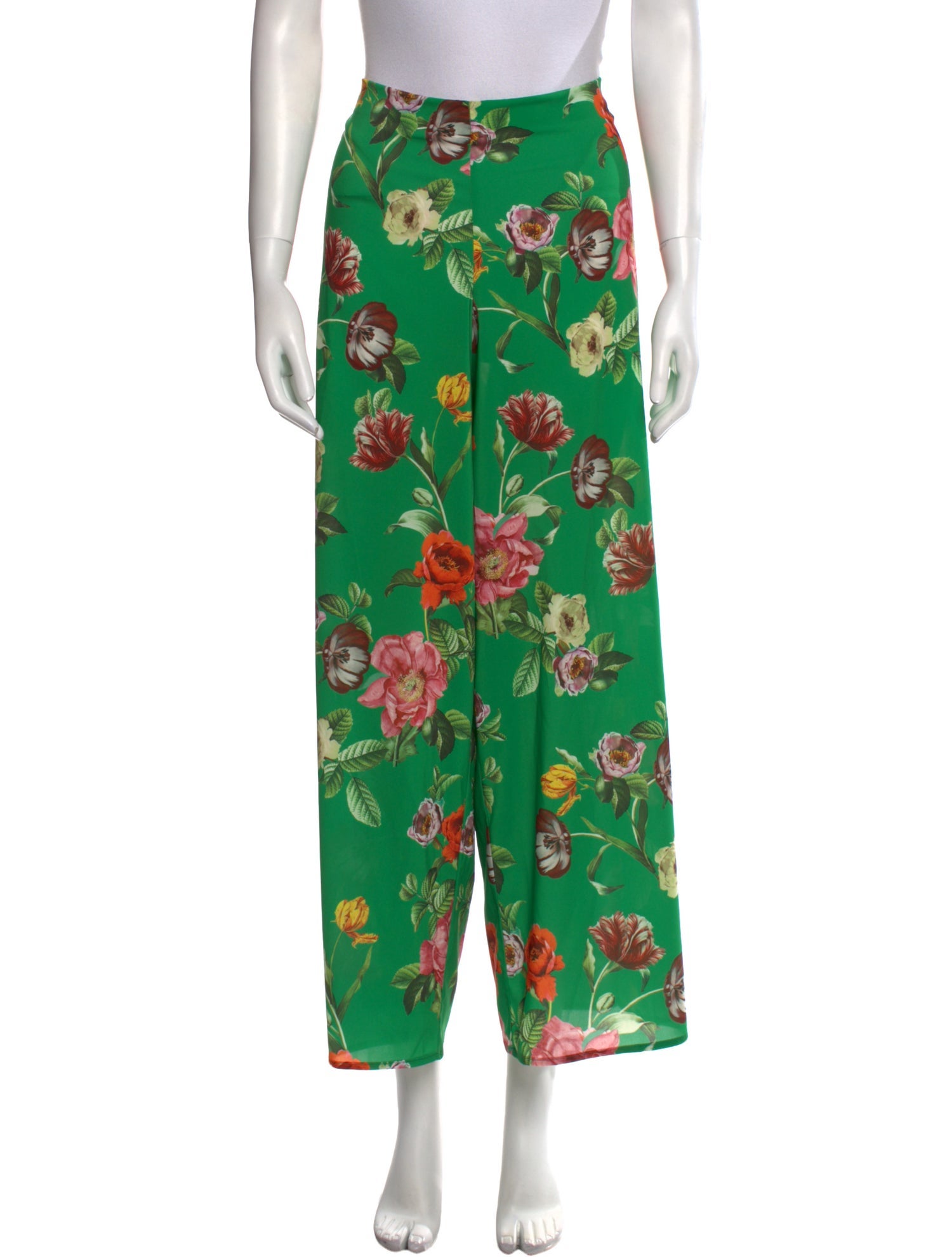 Alice + Olivia Floral Print Wide Leg Pants