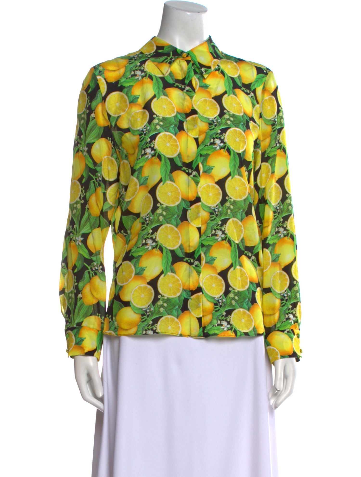 Alice + Olivia Silk Printed Blouse