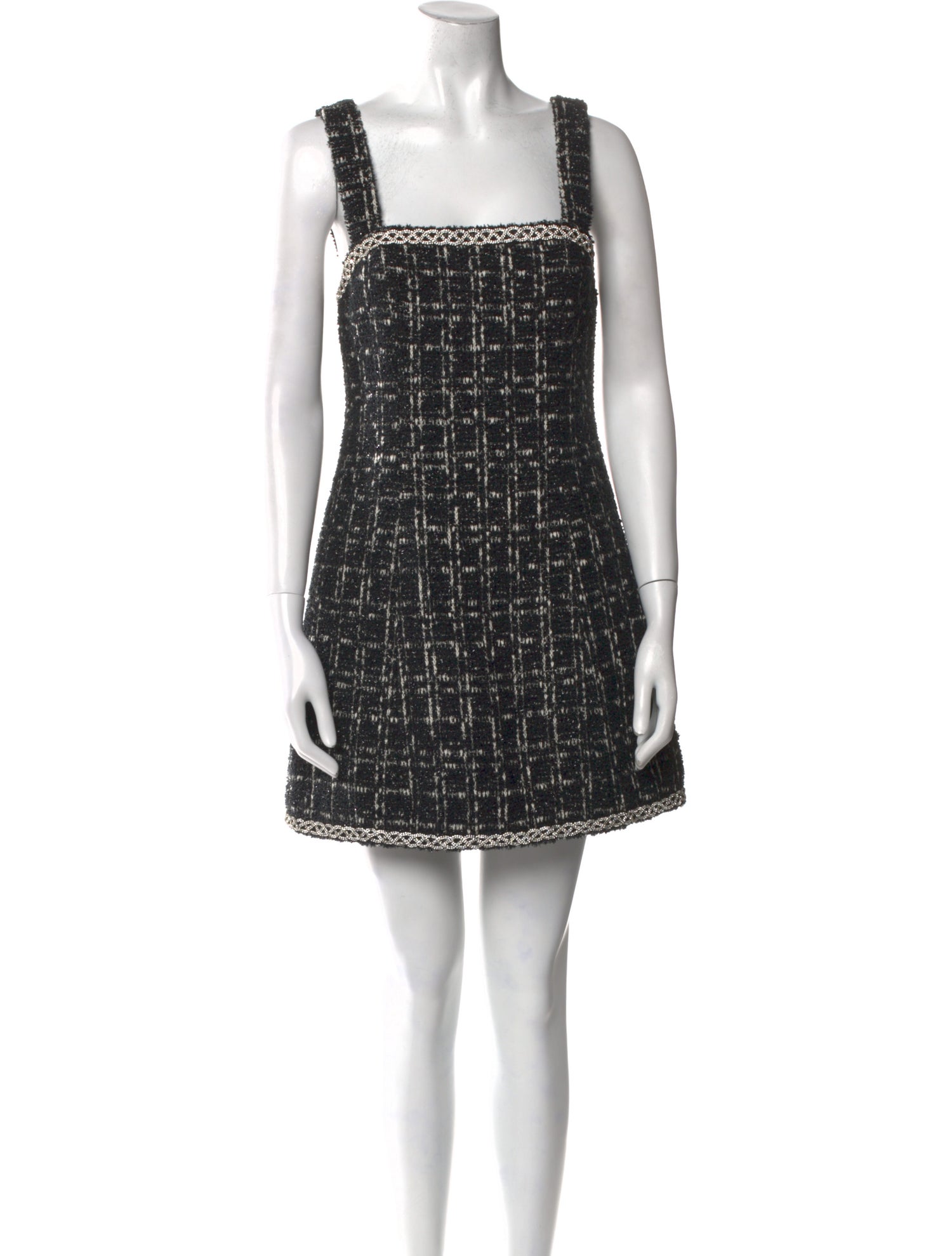 Alice + Olivia Tweed Pattern Mini Dress