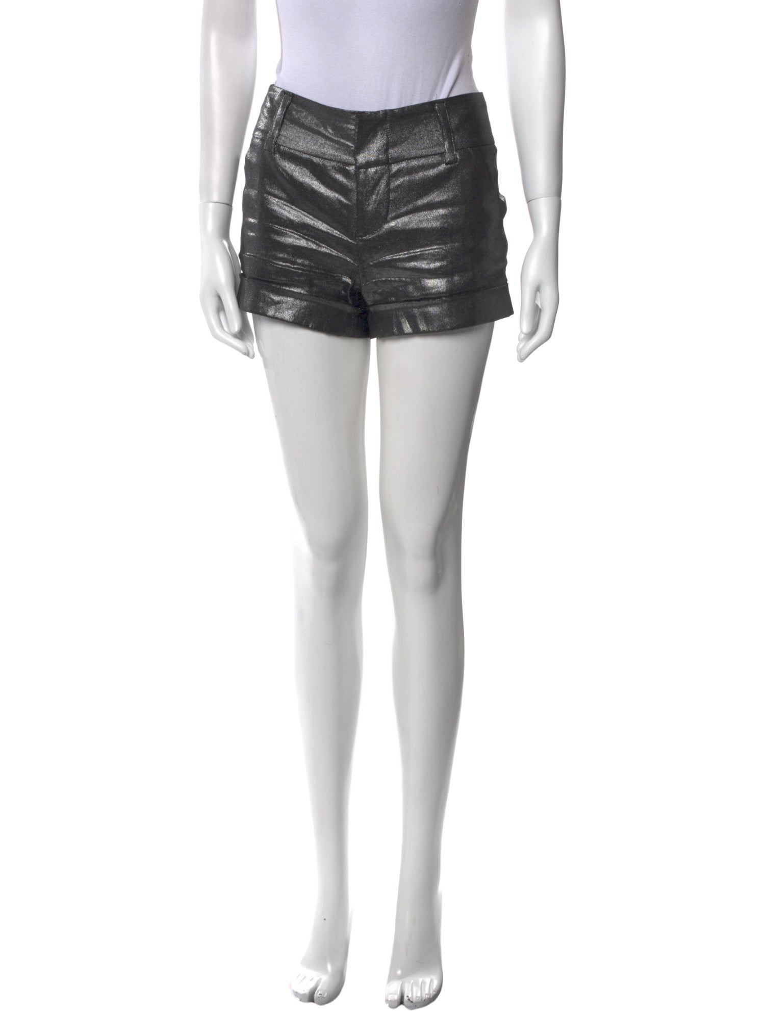 Alice + Olivia Linen Mini Shorts