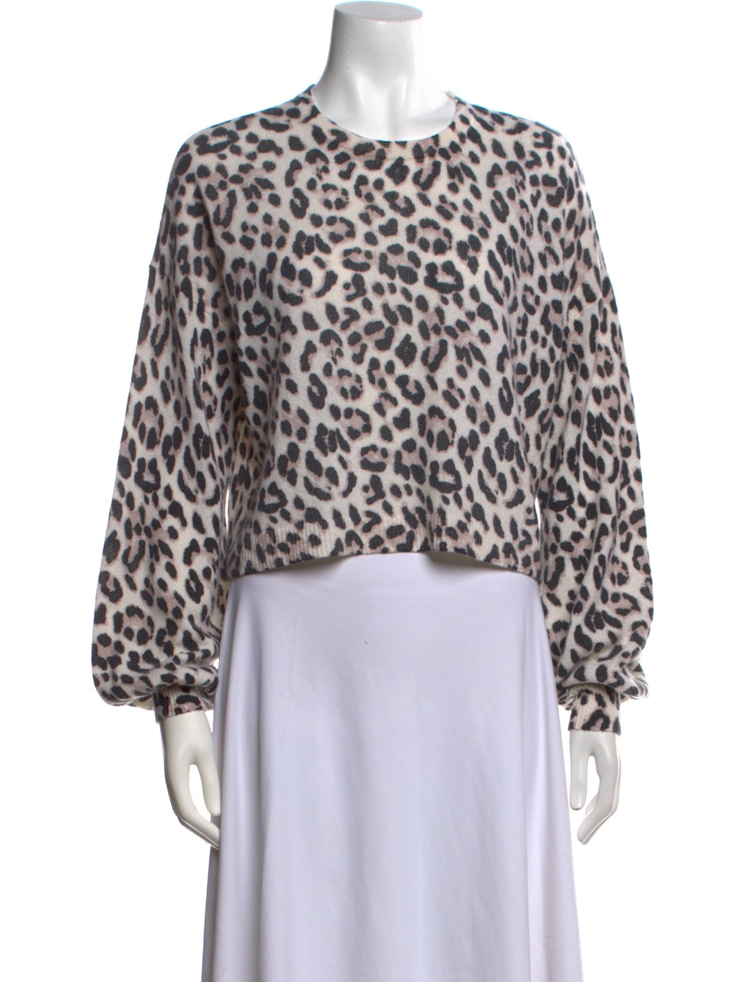 Alice + Olivia Cashmere Animal Print Sweater