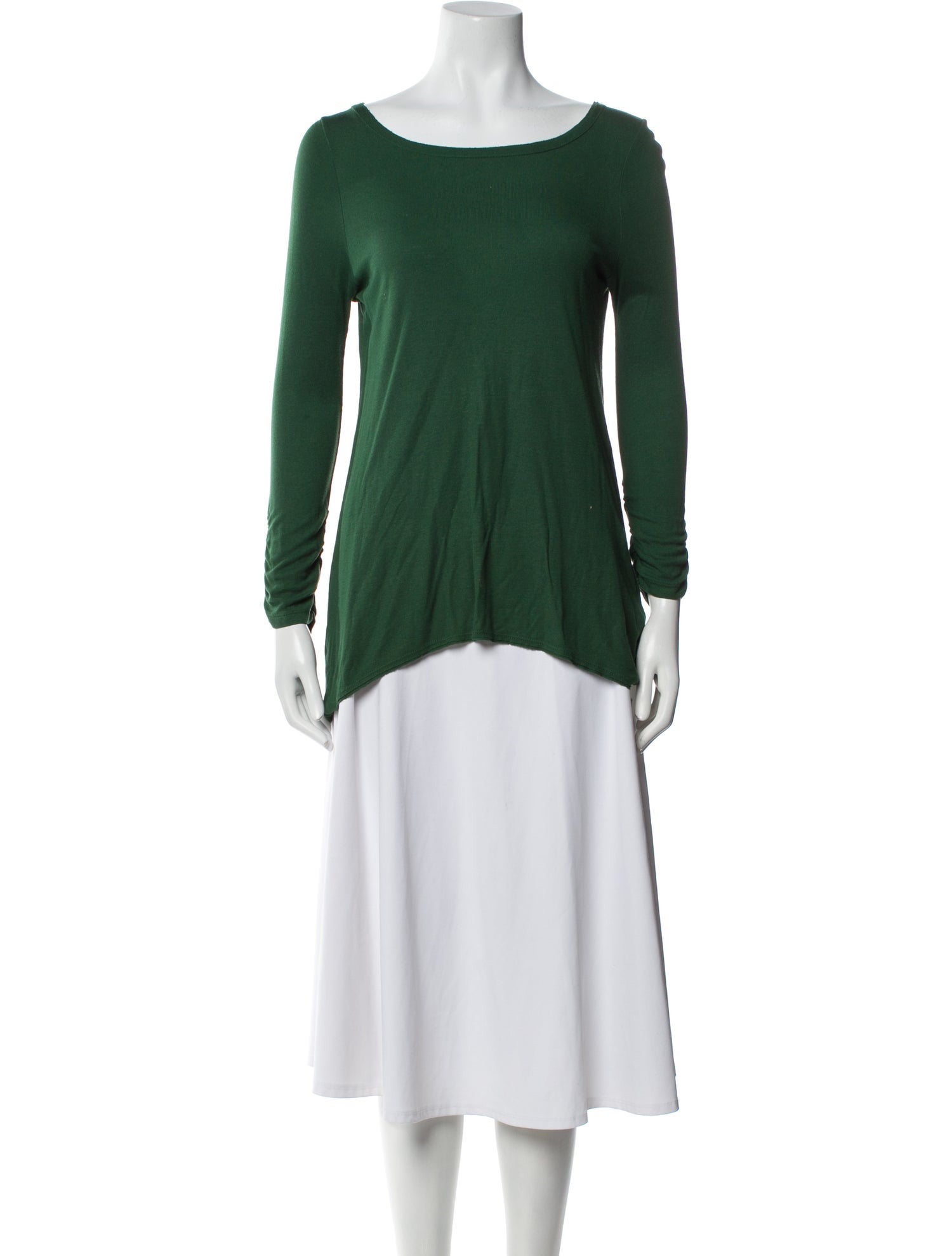 Alice + Olivia Scoop Neck Long Sleeve Tunic