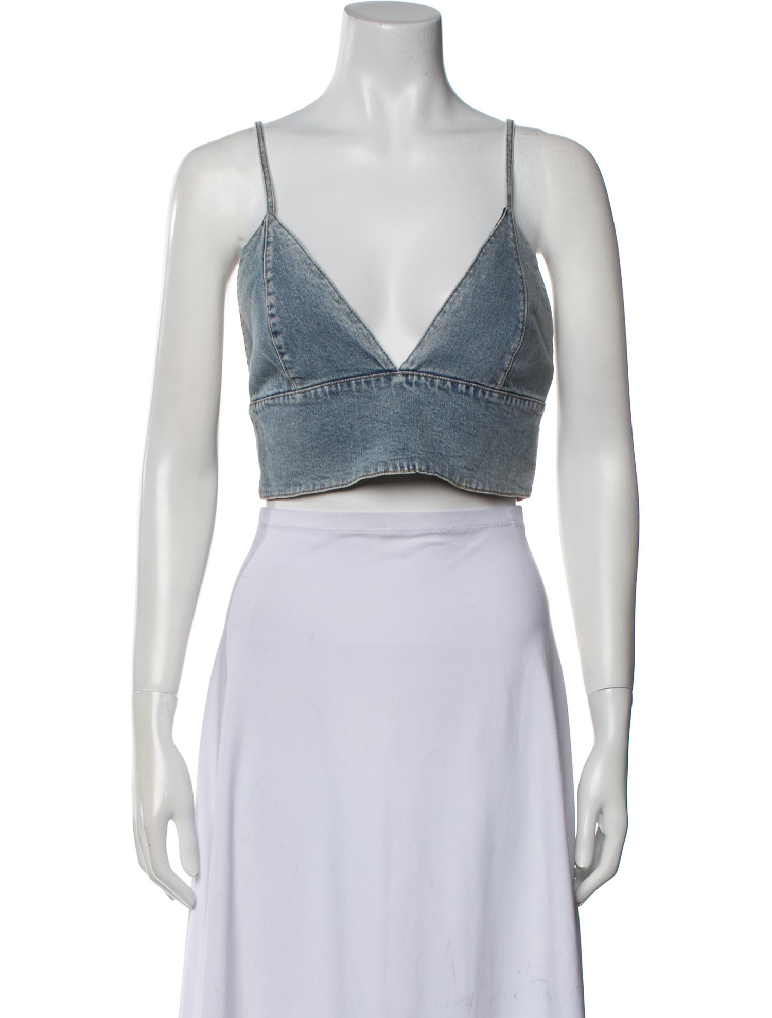 Alice + Olivia Square Neckline Sleeveless Crop Top w/ Tags