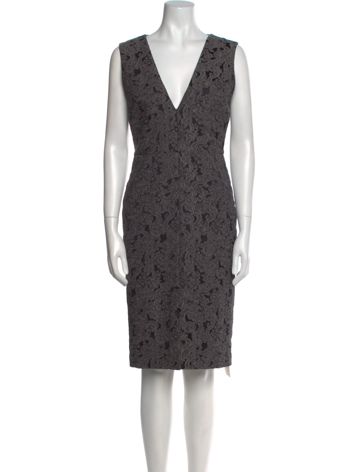 Alice + Olivia Lace Pattern Knee-Length Dress