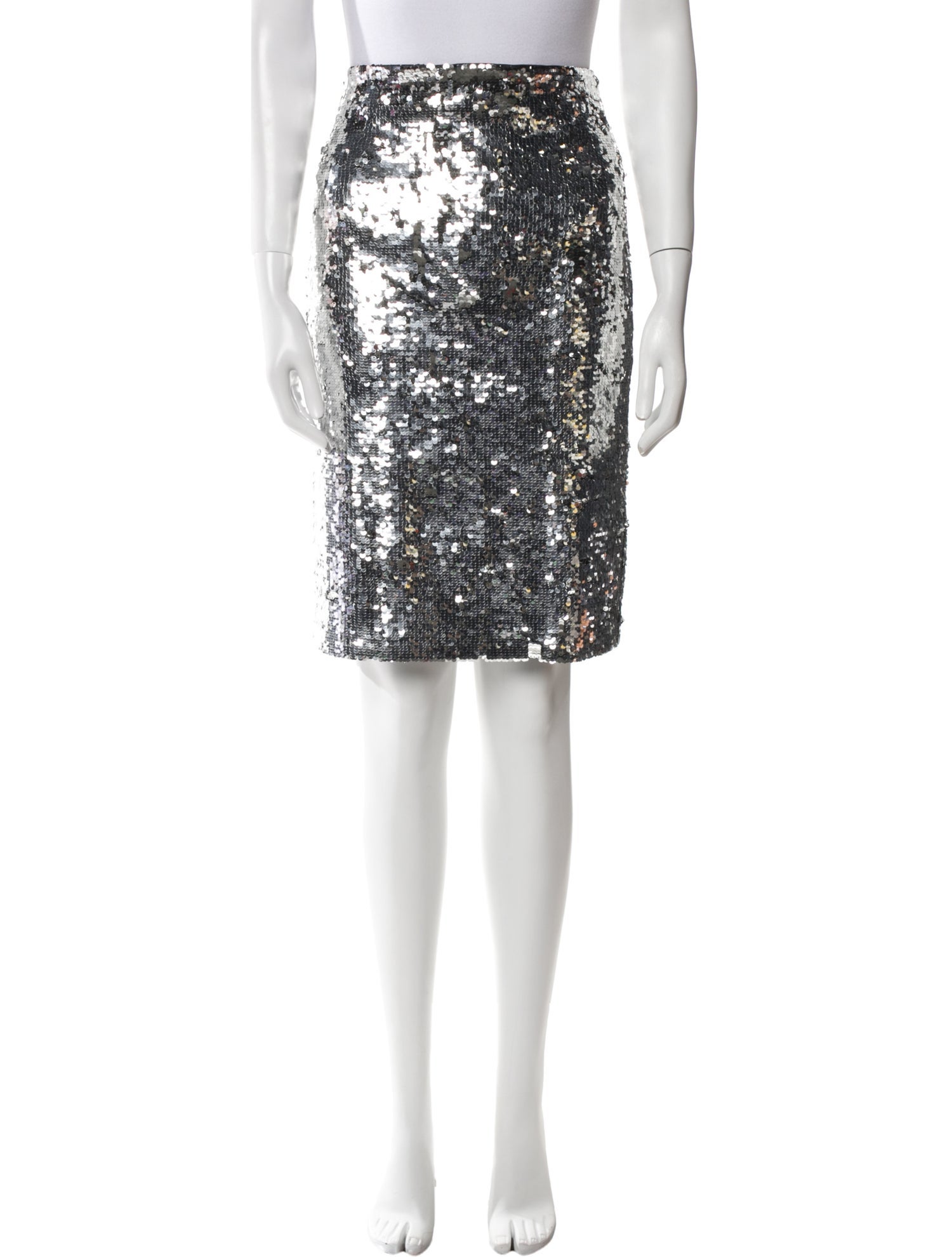 Alice + Olivia Sequin Embellishments Knee-Length Skirt