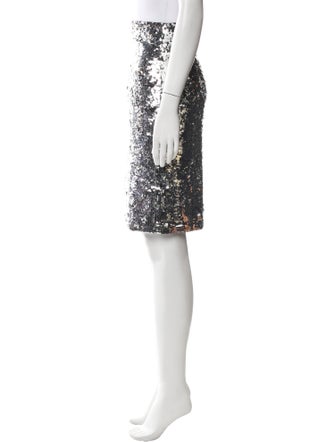 Alice + Olivia Sequin Embellishments Knee-Length Skirt