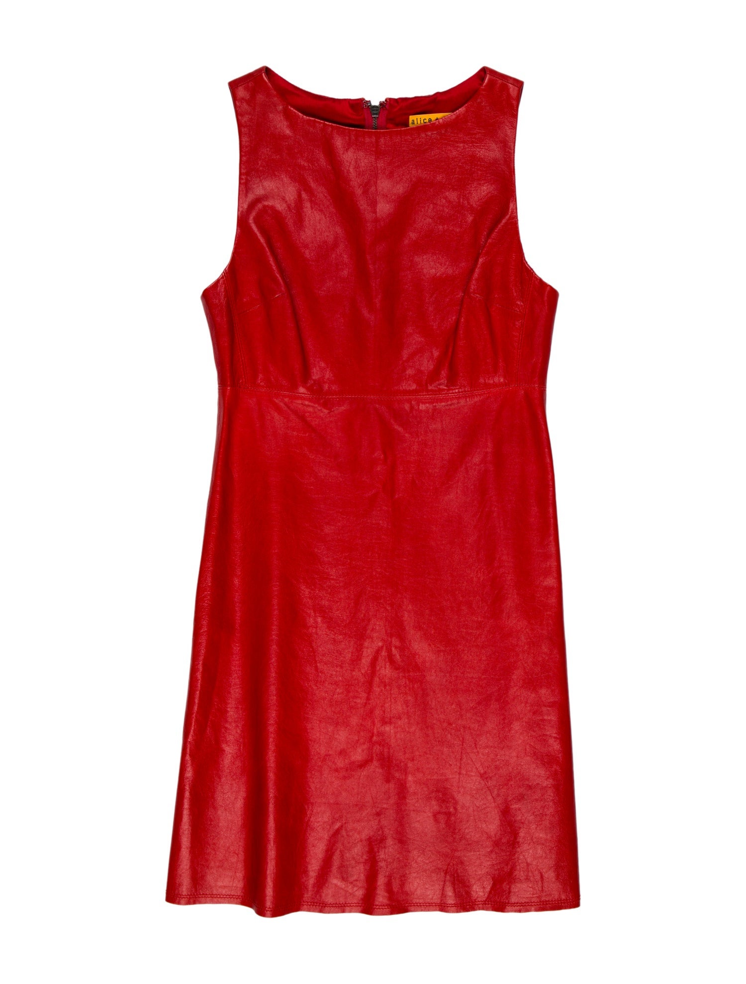 Alice + Olivia Leather Mini Dress