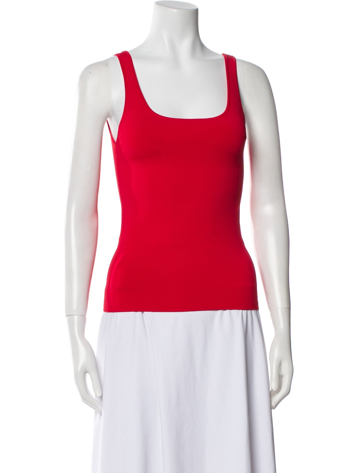 Alice + Olivia Nylon Scoop Neck Top