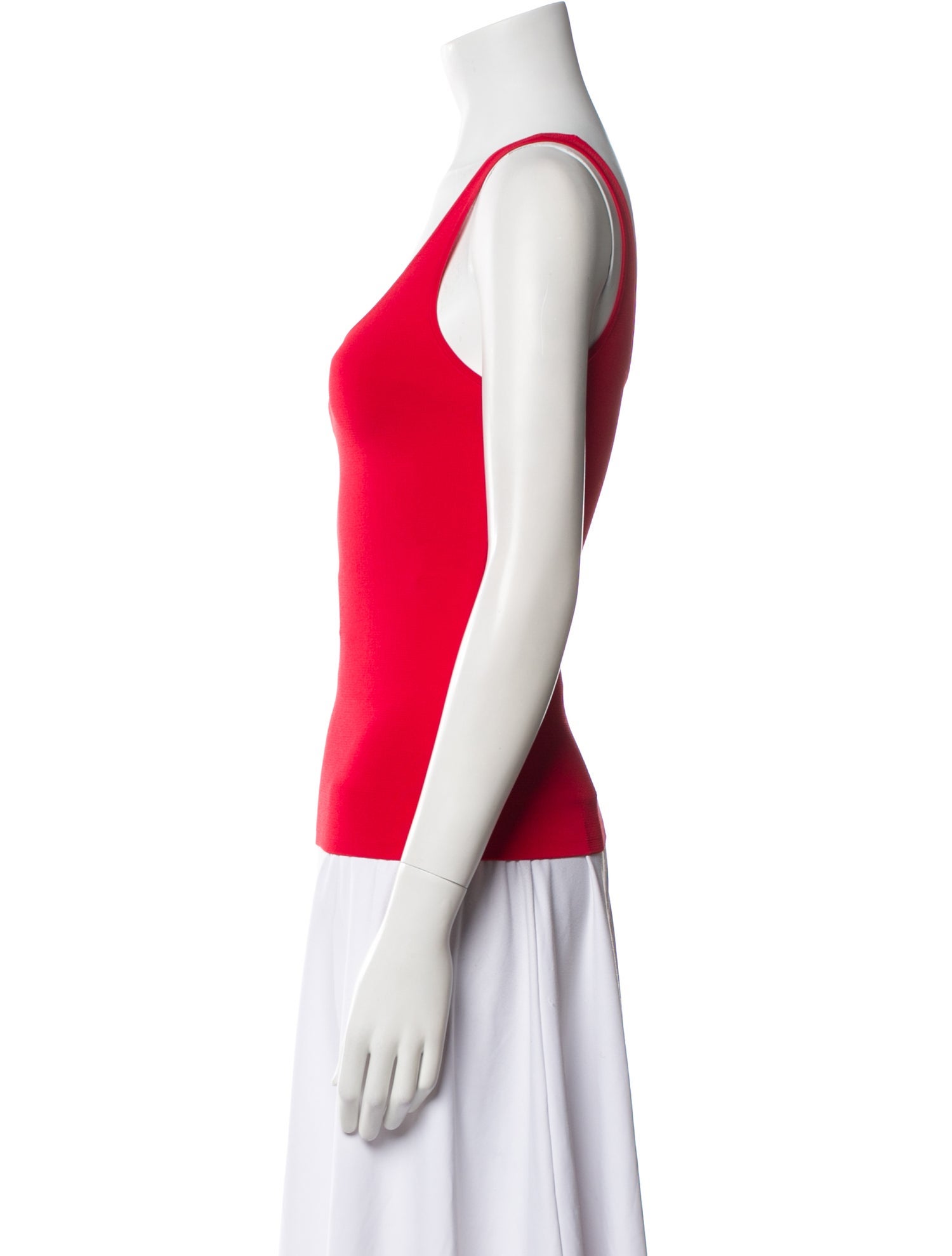 Alice + Olivia Nylon Scoop Neck Top