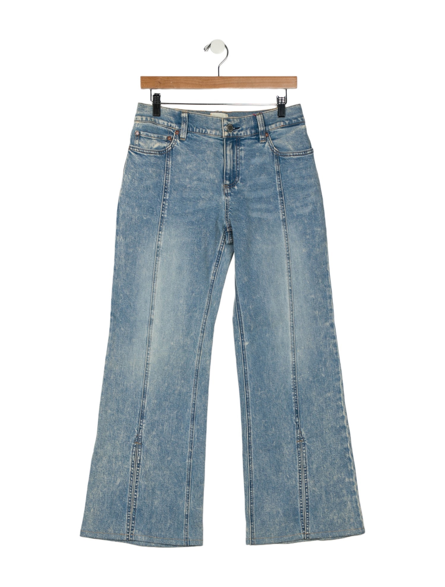 Alice + Olivia High-Rise Wide Leg Jeans