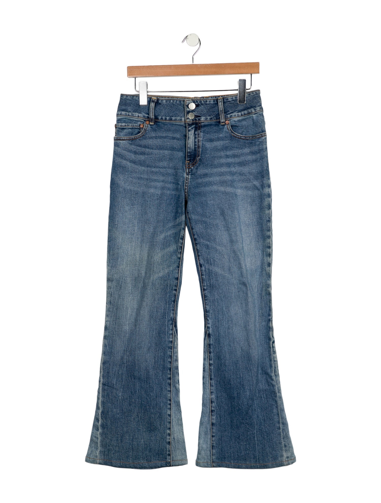 Alice + Olivia Mid-Rise Wide Leg Jeans