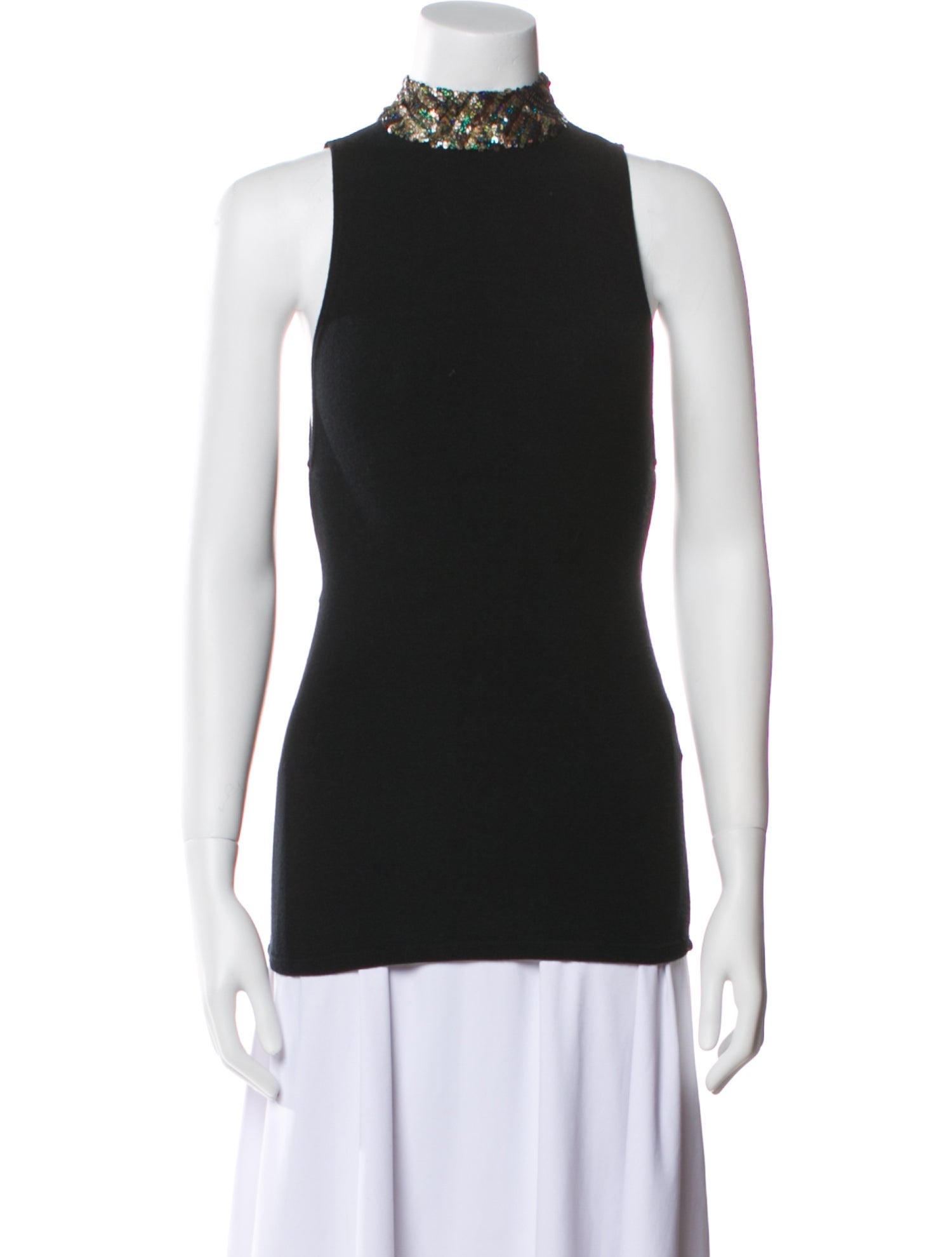 Alice + Olivia Mock Neck Sleeveless Top w/ Tags