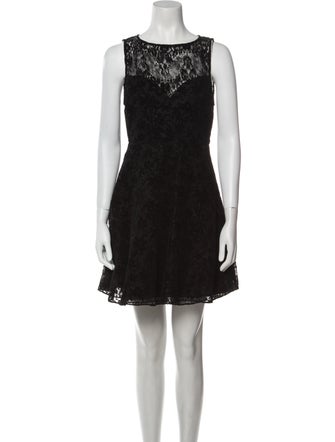 Alice + Olivia Lace Pattern Mini Dress