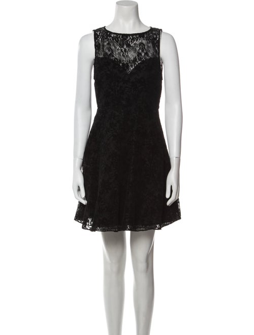 Alice + Olivia Lace Pattern Mini Dress