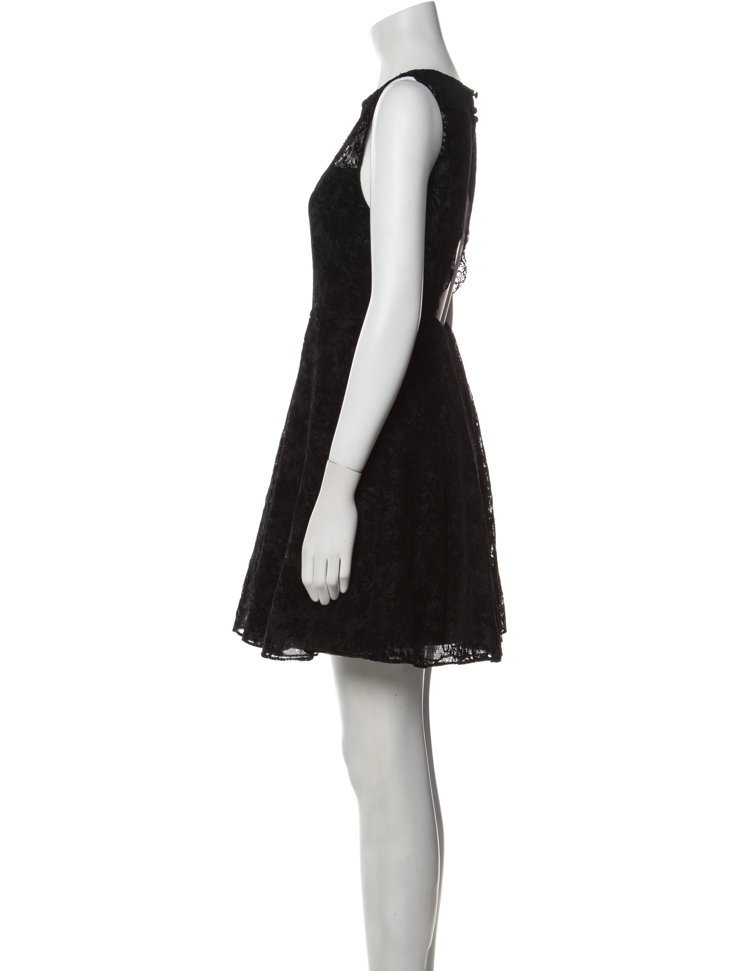 Alice + Olivia Lace Pattern Mini Dress