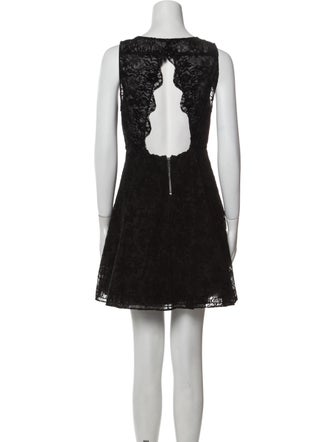 Alice + Olivia Lace Pattern Mini Dress