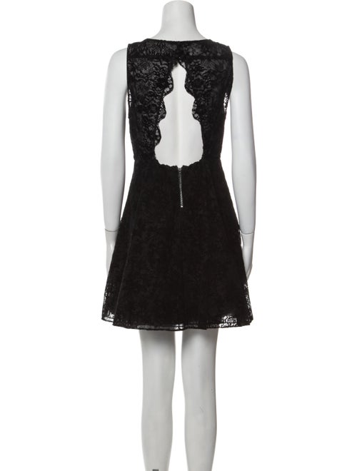 Alice + Olivia Lace Pattern Mini Dress