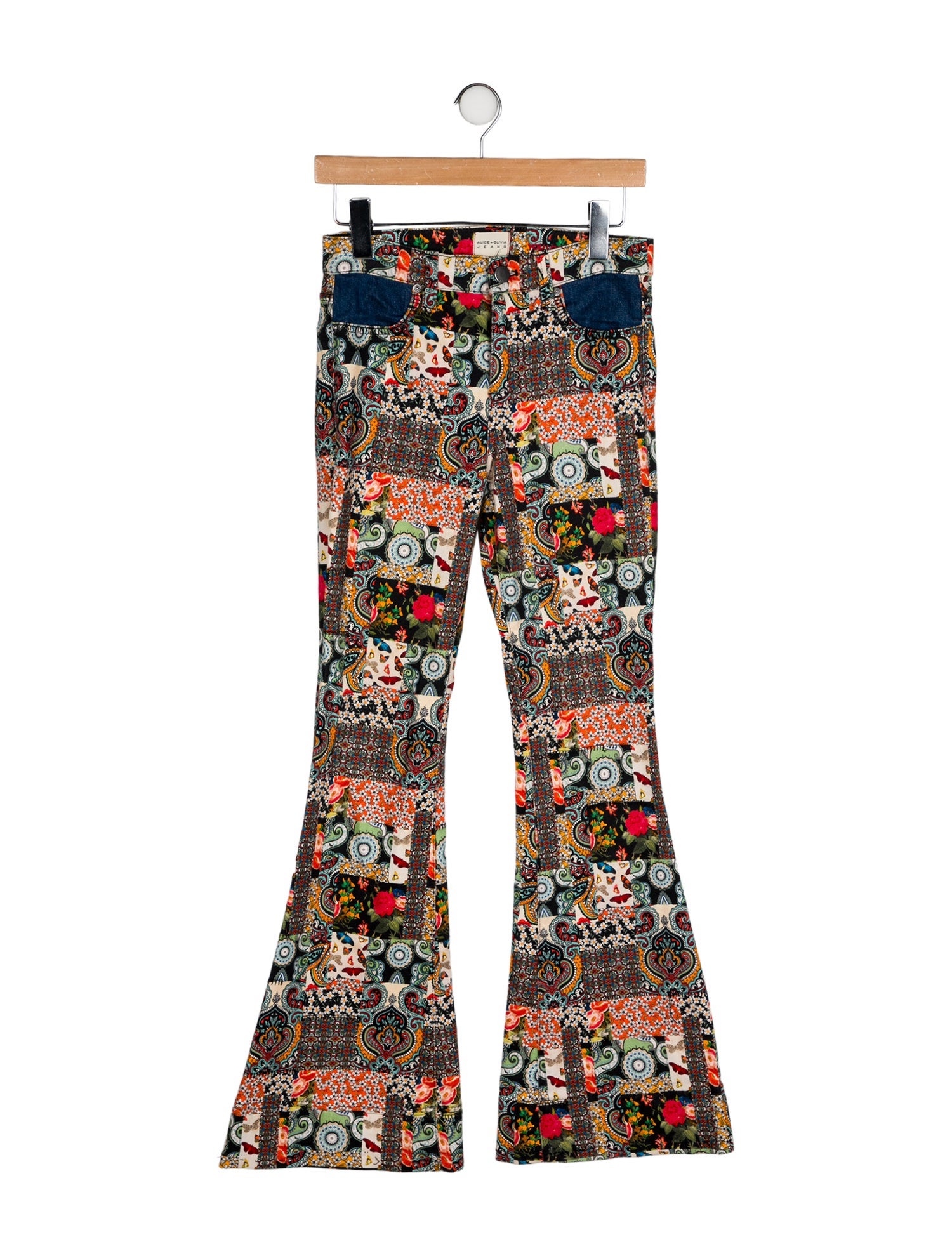 Alice + Olivia Printed Wide Leg Pants