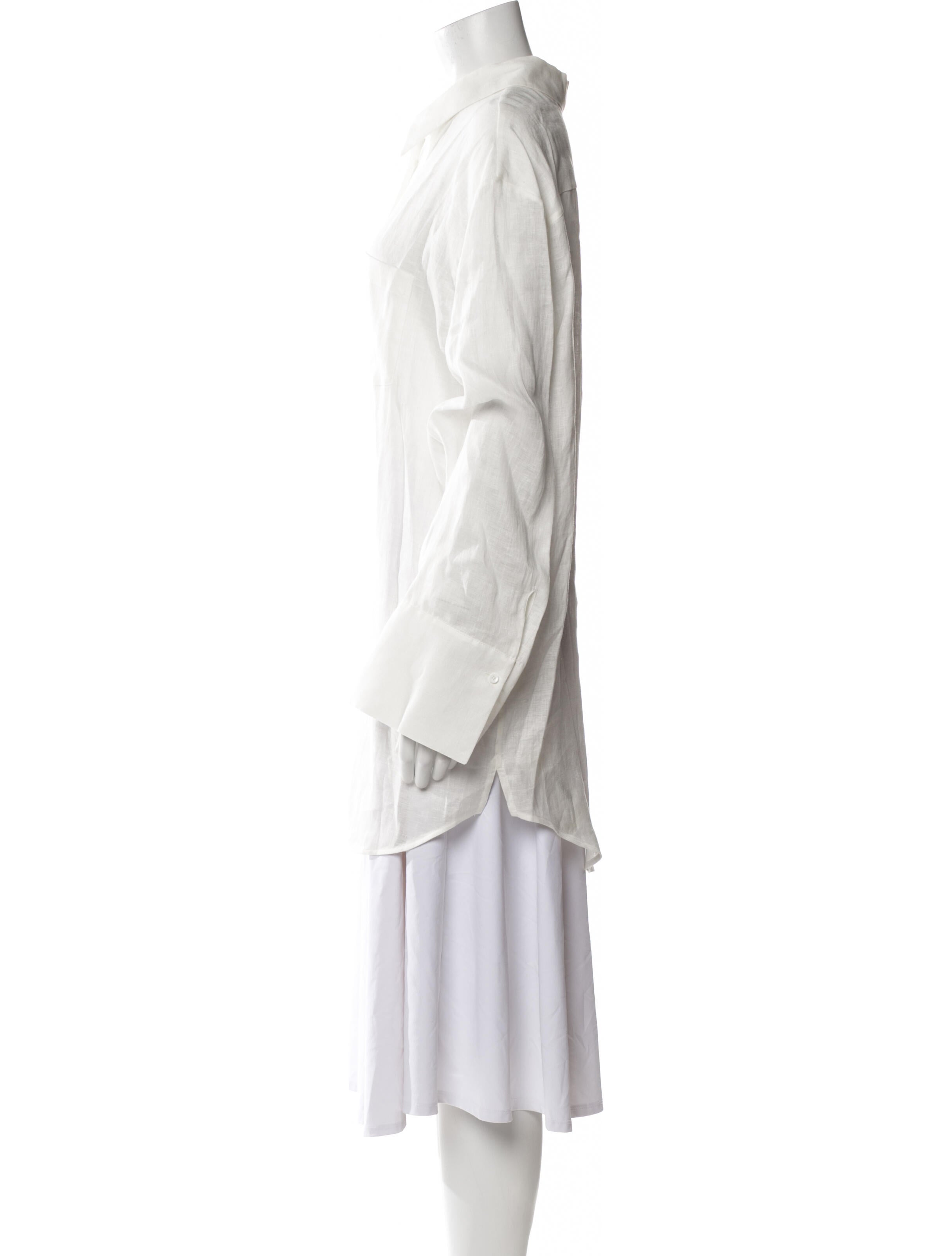 Alice + Olivia Linen Long Sleeve Tunic