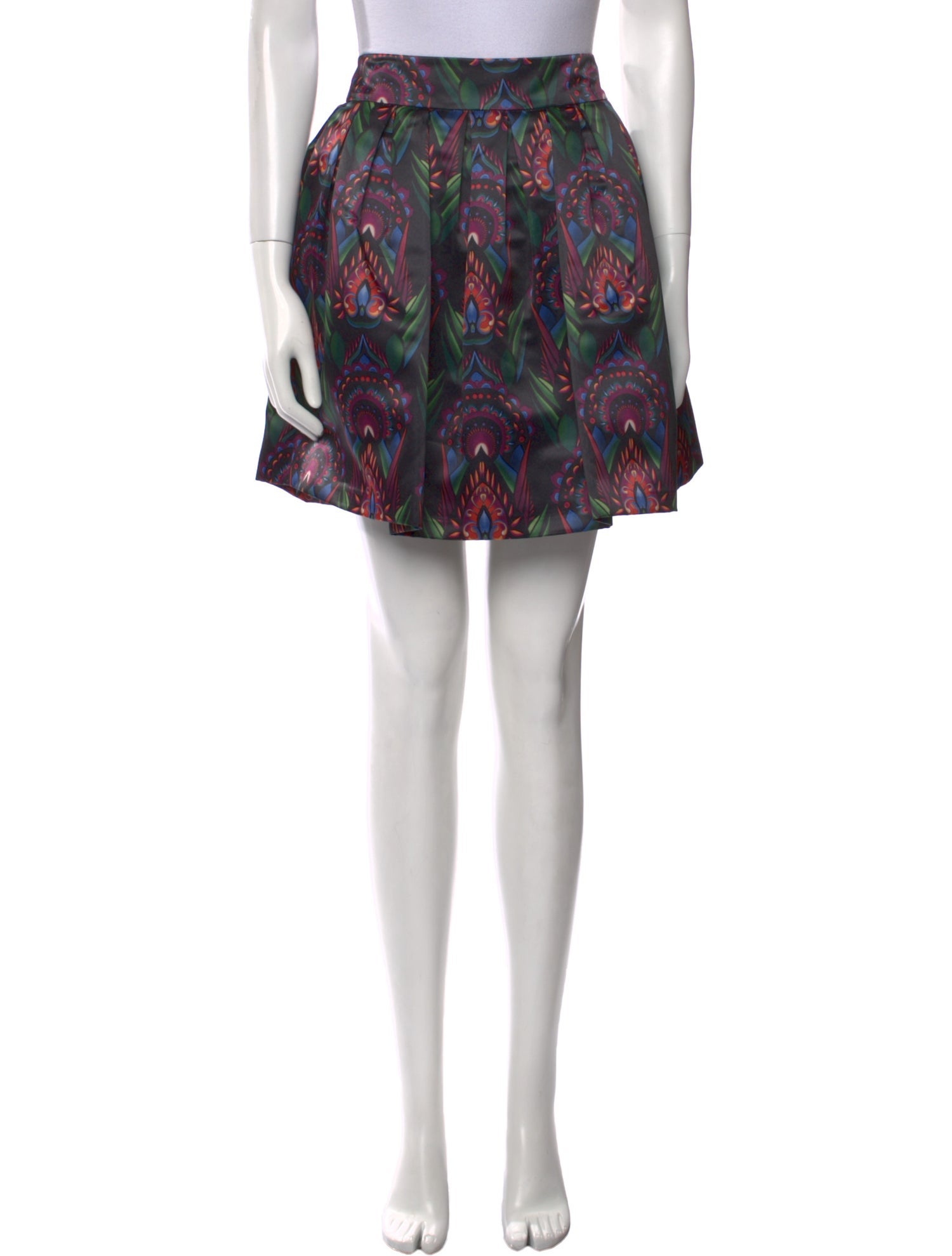 Alice + Olivia Floral Print Mini Skirt
