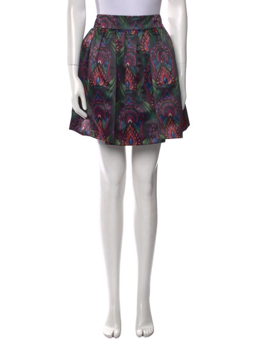 Alice + Olivia Floral Print Mini Skirt