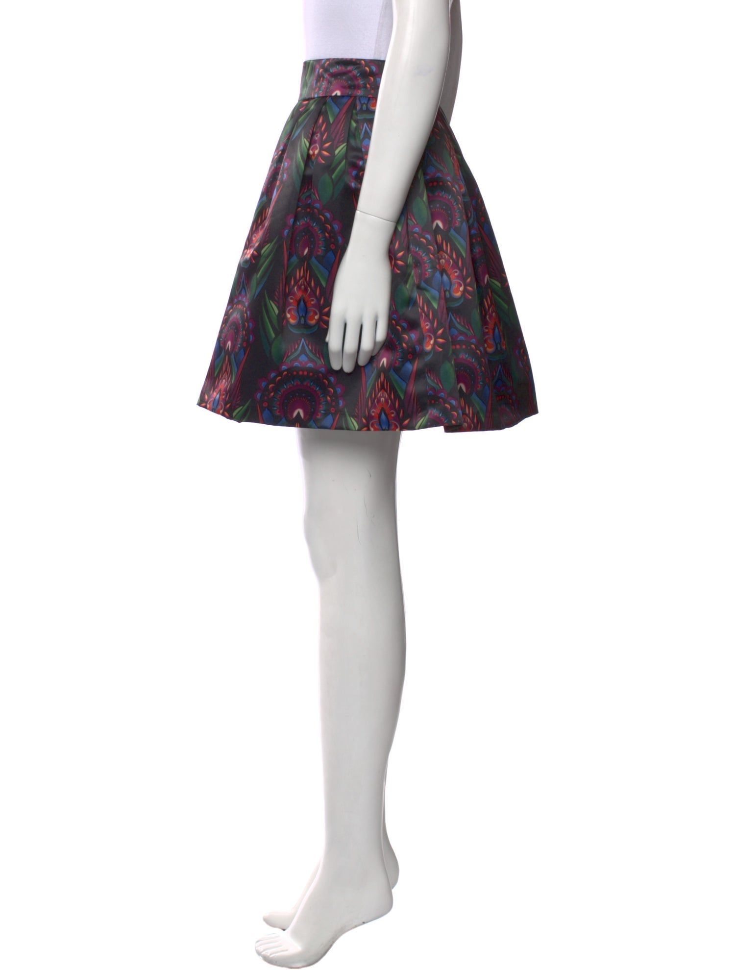 Alice + Olivia Floral Print Mini Skirt