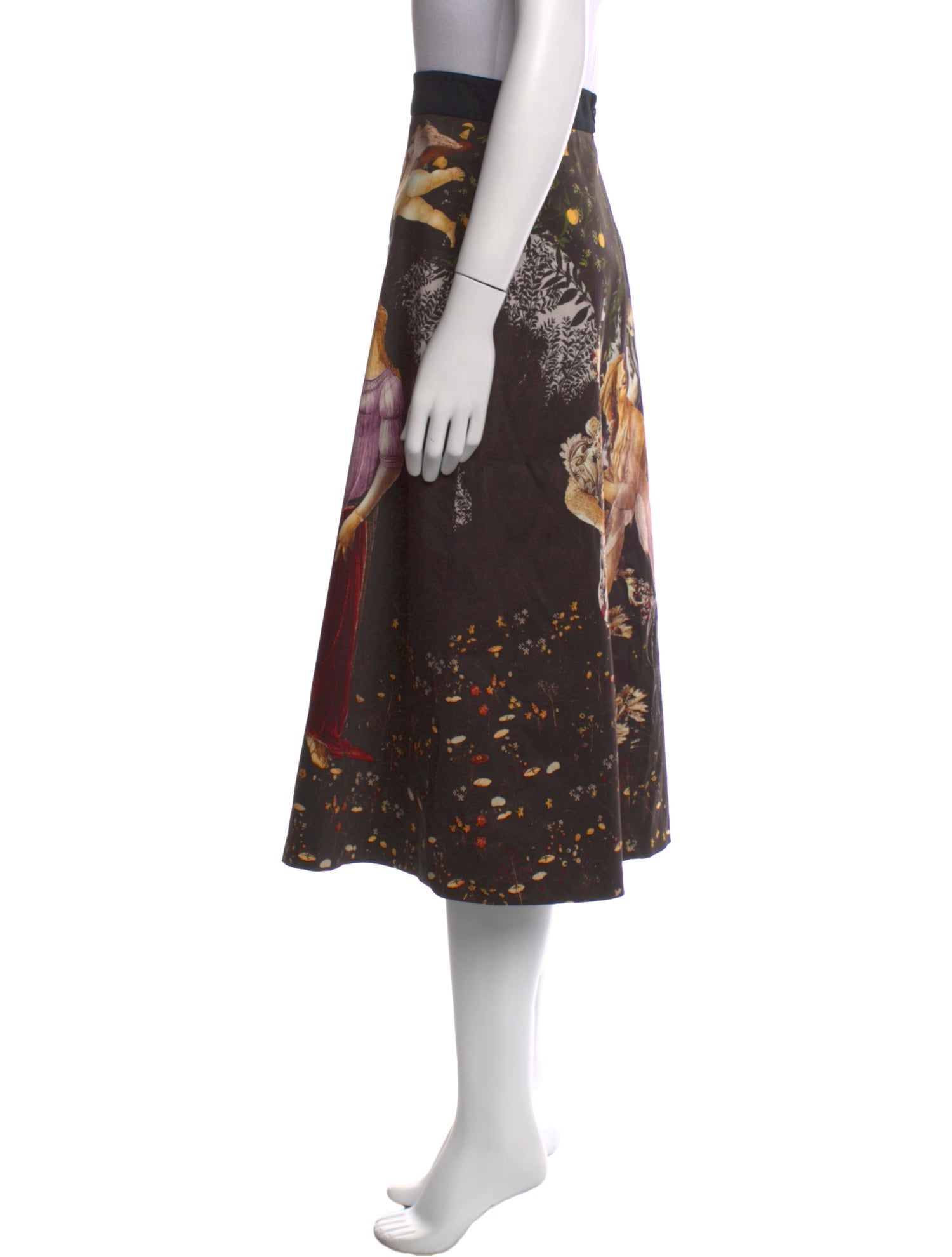 Alice + Olivia Printed Midi Length Skirt w/ Tags