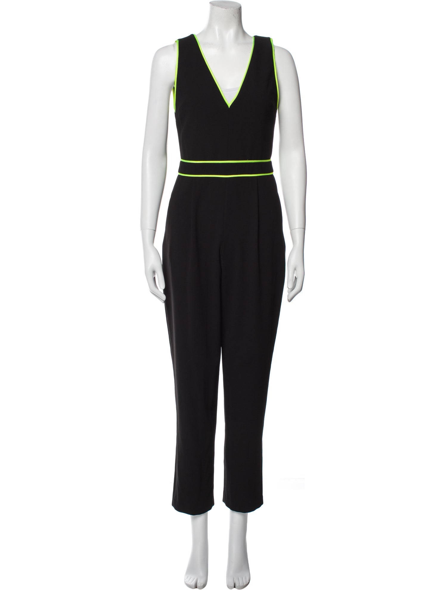 Alice + Olivia Plunge Neckline Jumpsuit
