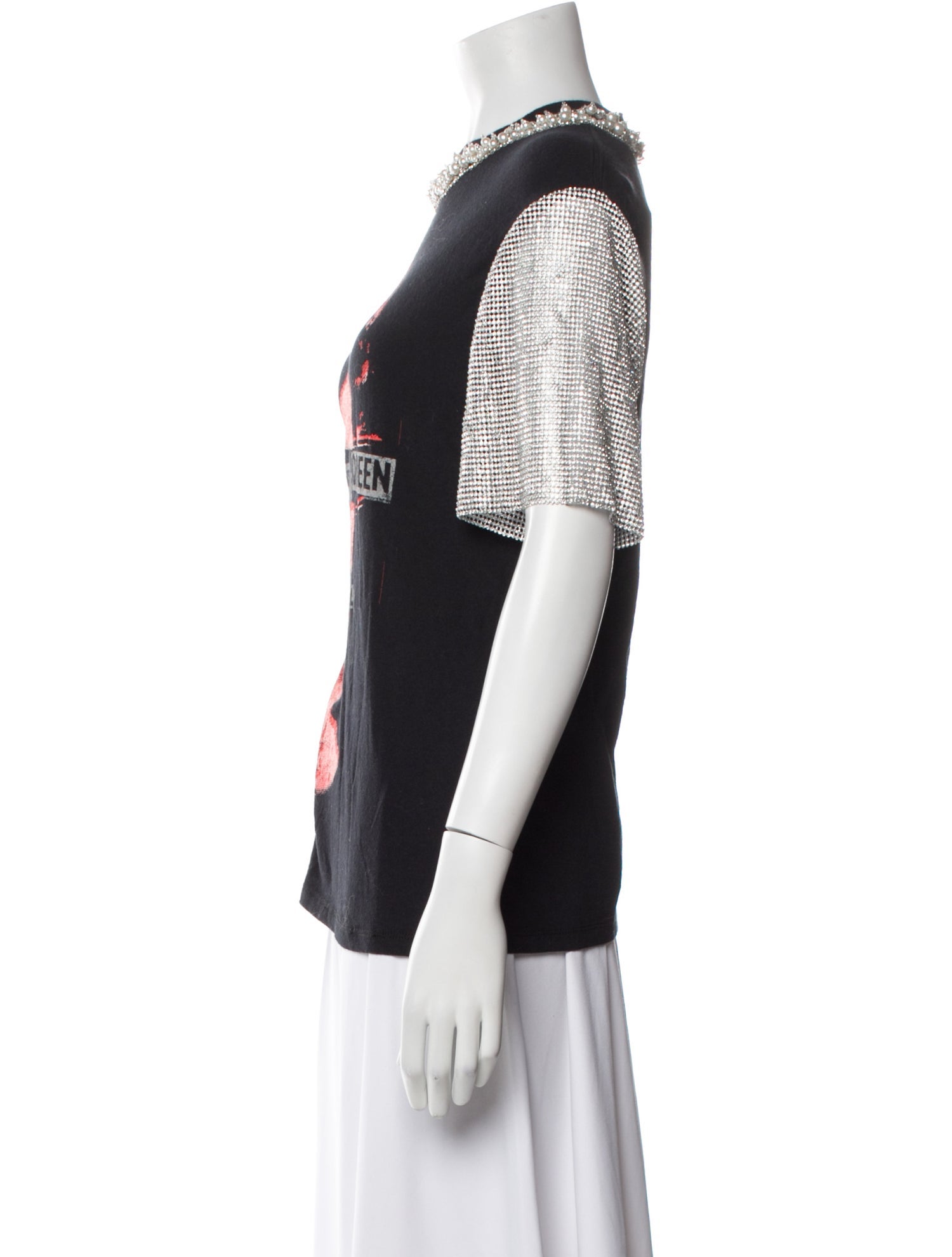 Alice + Olivia Graphic Print Crew Neck T-Shirt