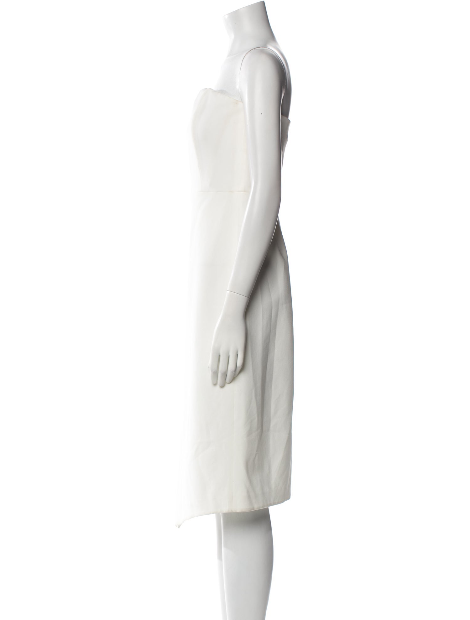 Alice + Olivia Strapless Midi Length Dress