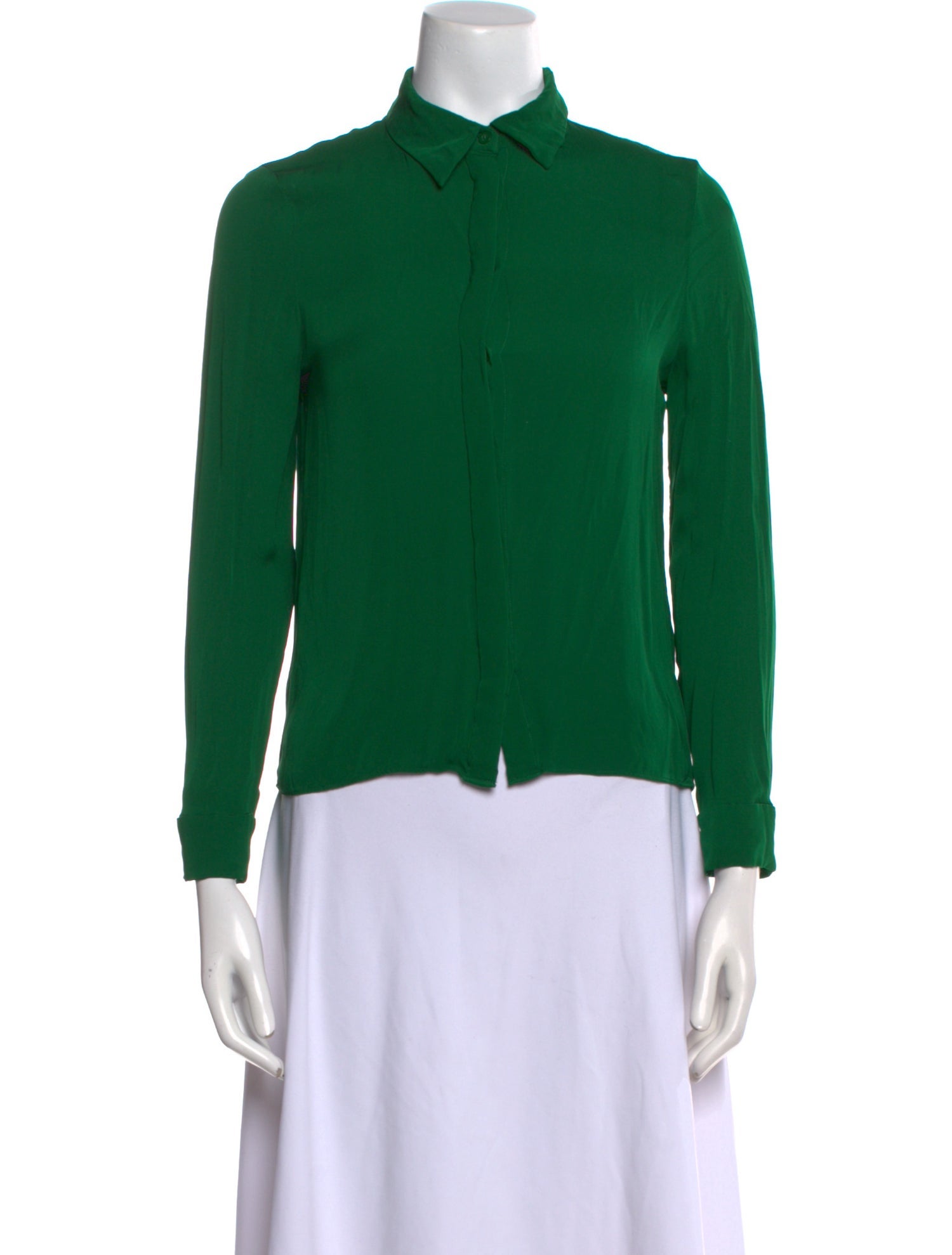 Alice + Olivia Long Sleeve Button-Up Top