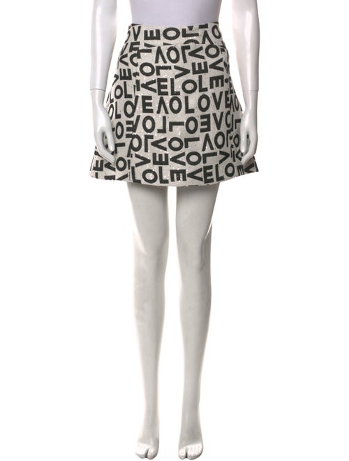 Alice + Olivia Printed Mini Skirt