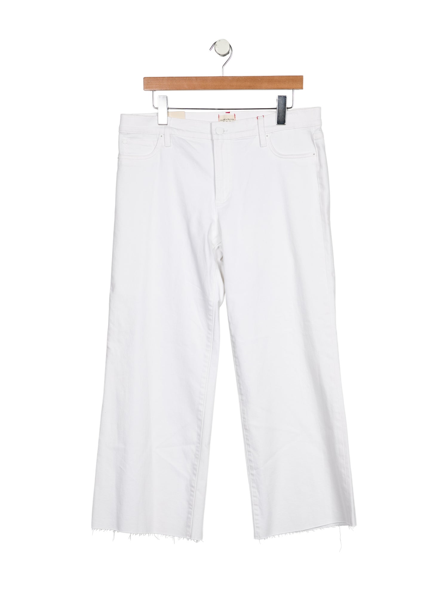 Alice + Olivia High-Rise Wide Leg Jeans