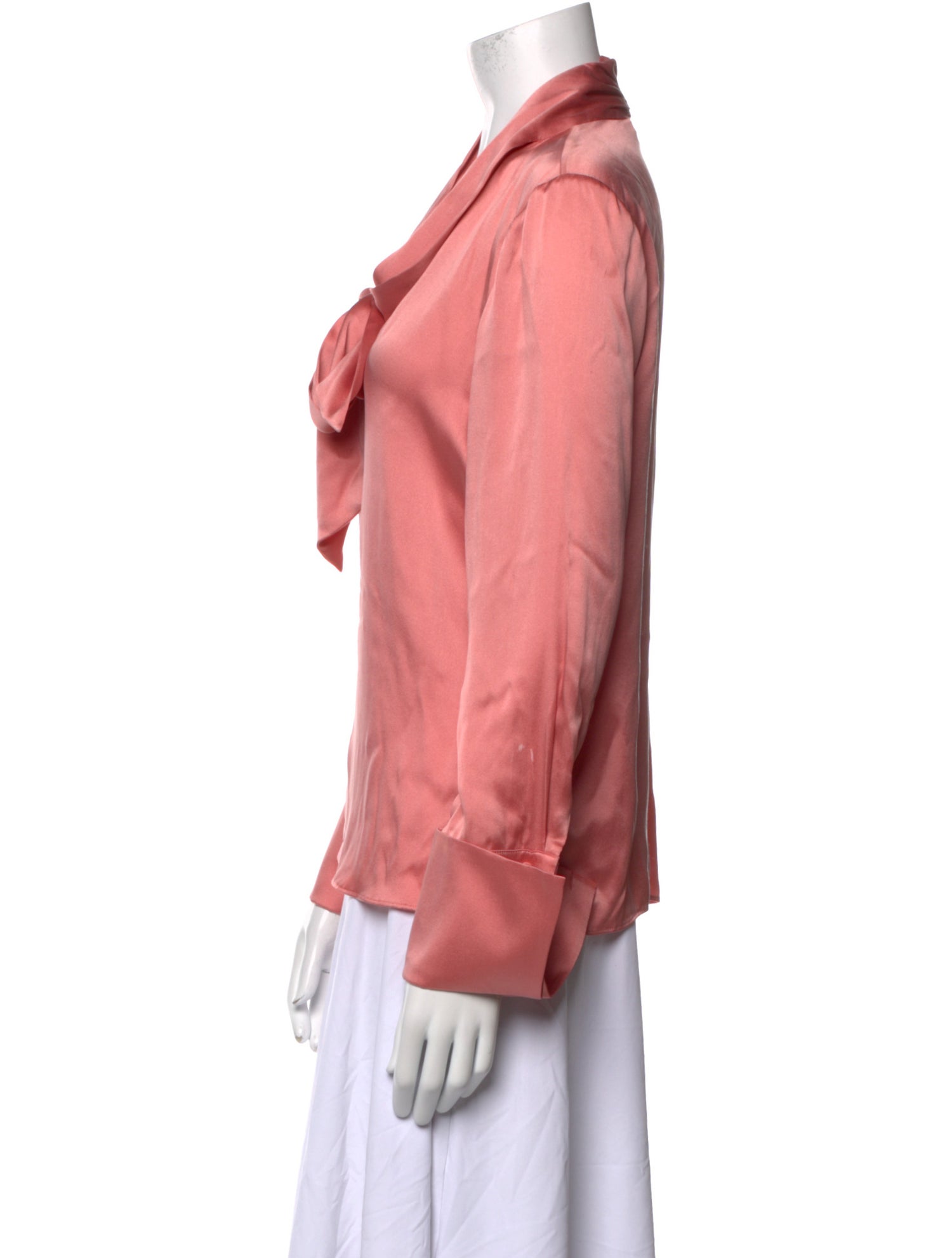 Alice + Olivia Silk V-Neck Blouse