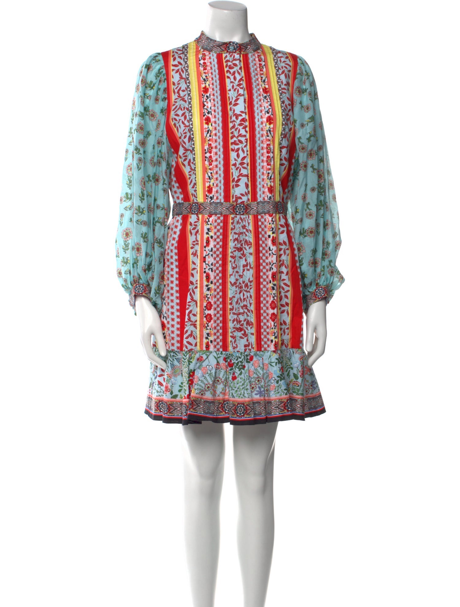 Alice + Olivia Printed Mini Dress w/ Tags