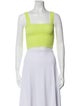 Alice + Olivia Square Neckline Sleeveless Crop Top