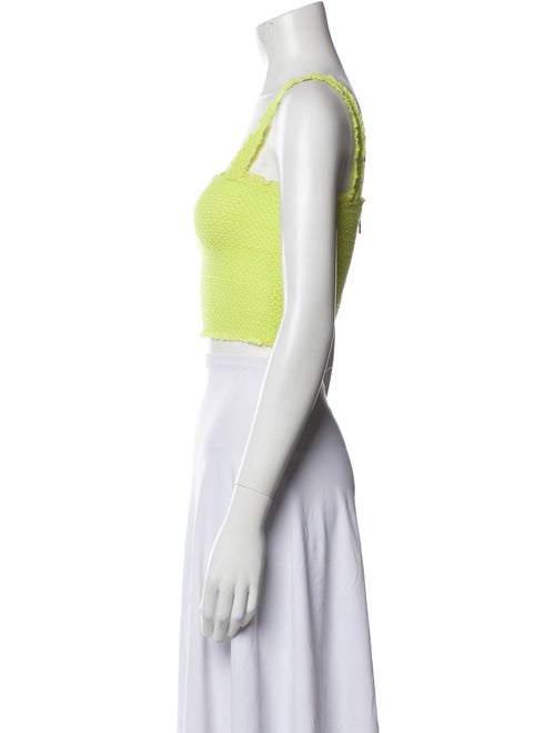 Alice + Olivia Square Neckline Sleeveless Crop Top