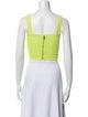 Alice + Olivia Square Neckline Sleeveless Crop Top