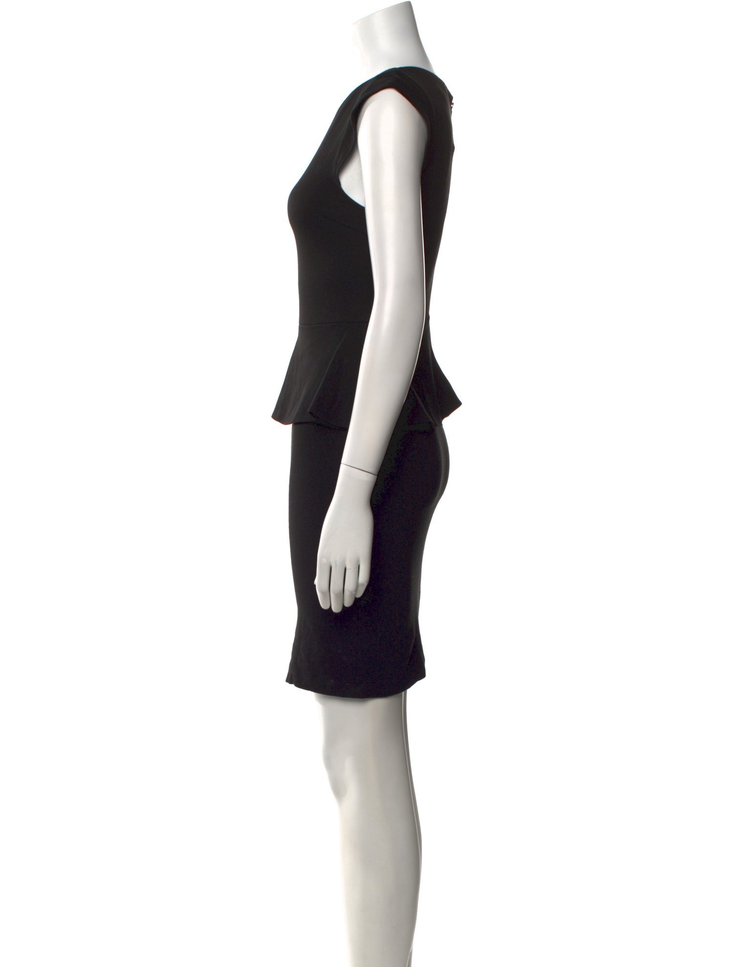 Alice + Olivia Bateau Neckline Mini Dress