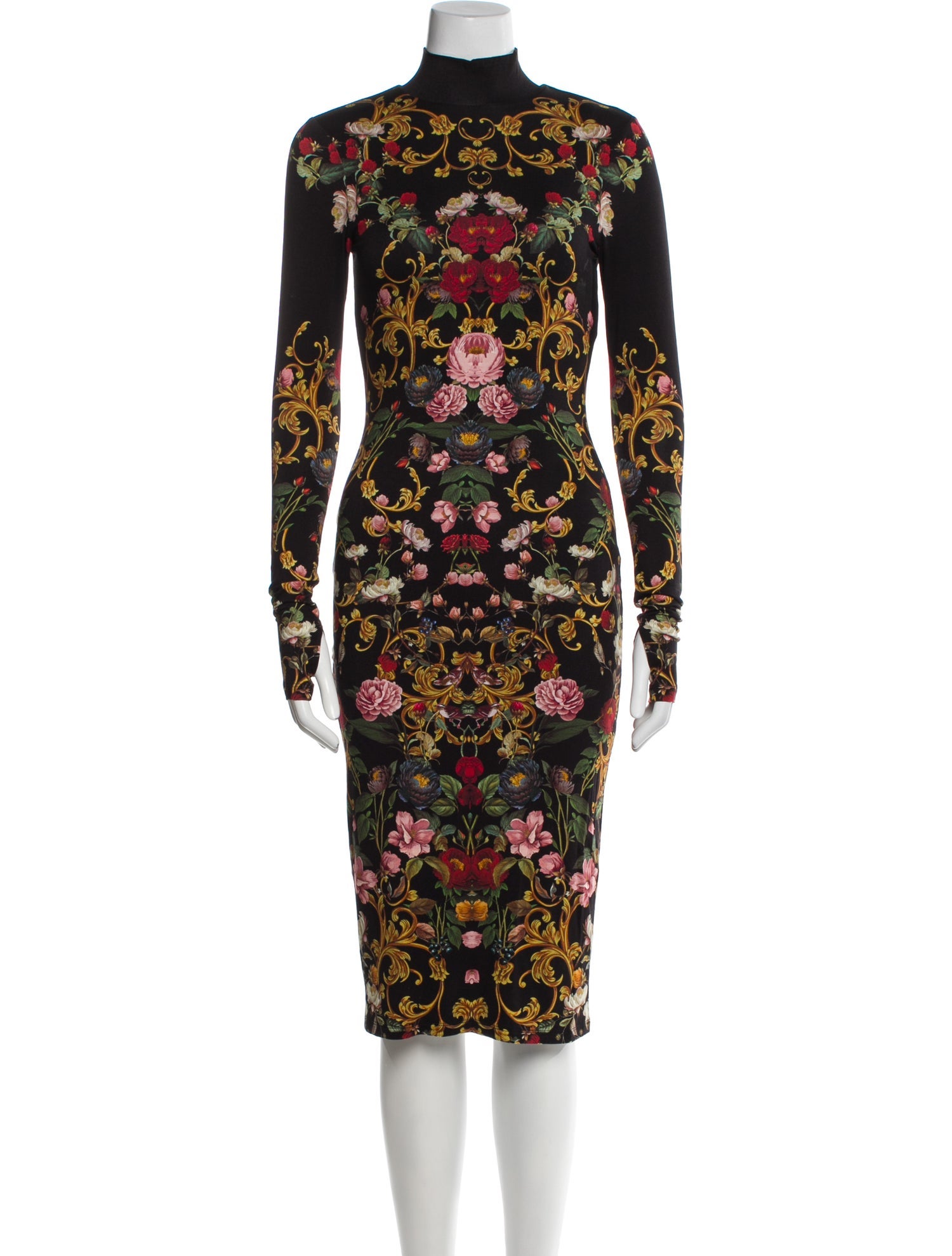 Alice + Olivia Floral Print Midi Length Dress w/ Tags