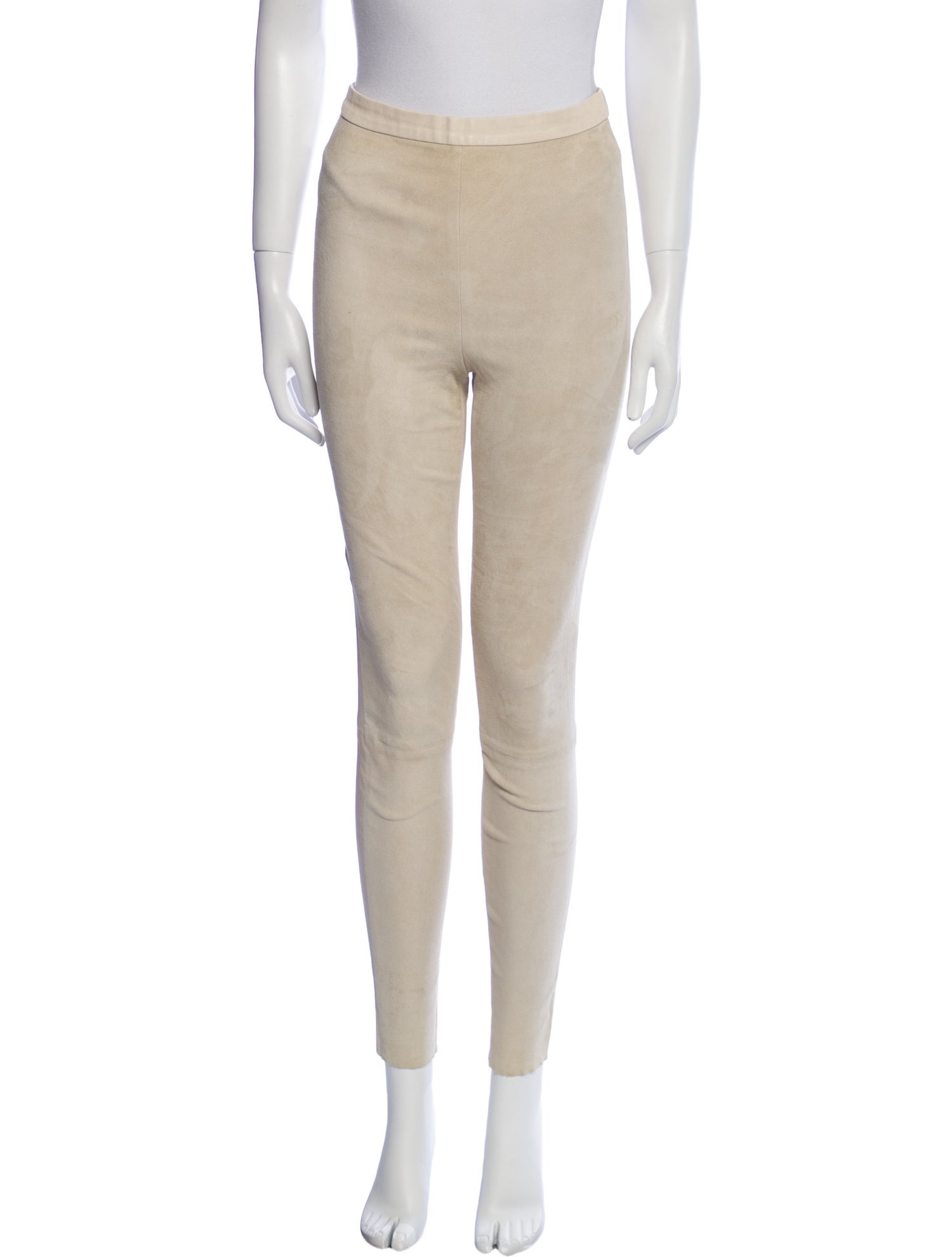 Alice + Olivia Lambskin Skinny Leg Pants