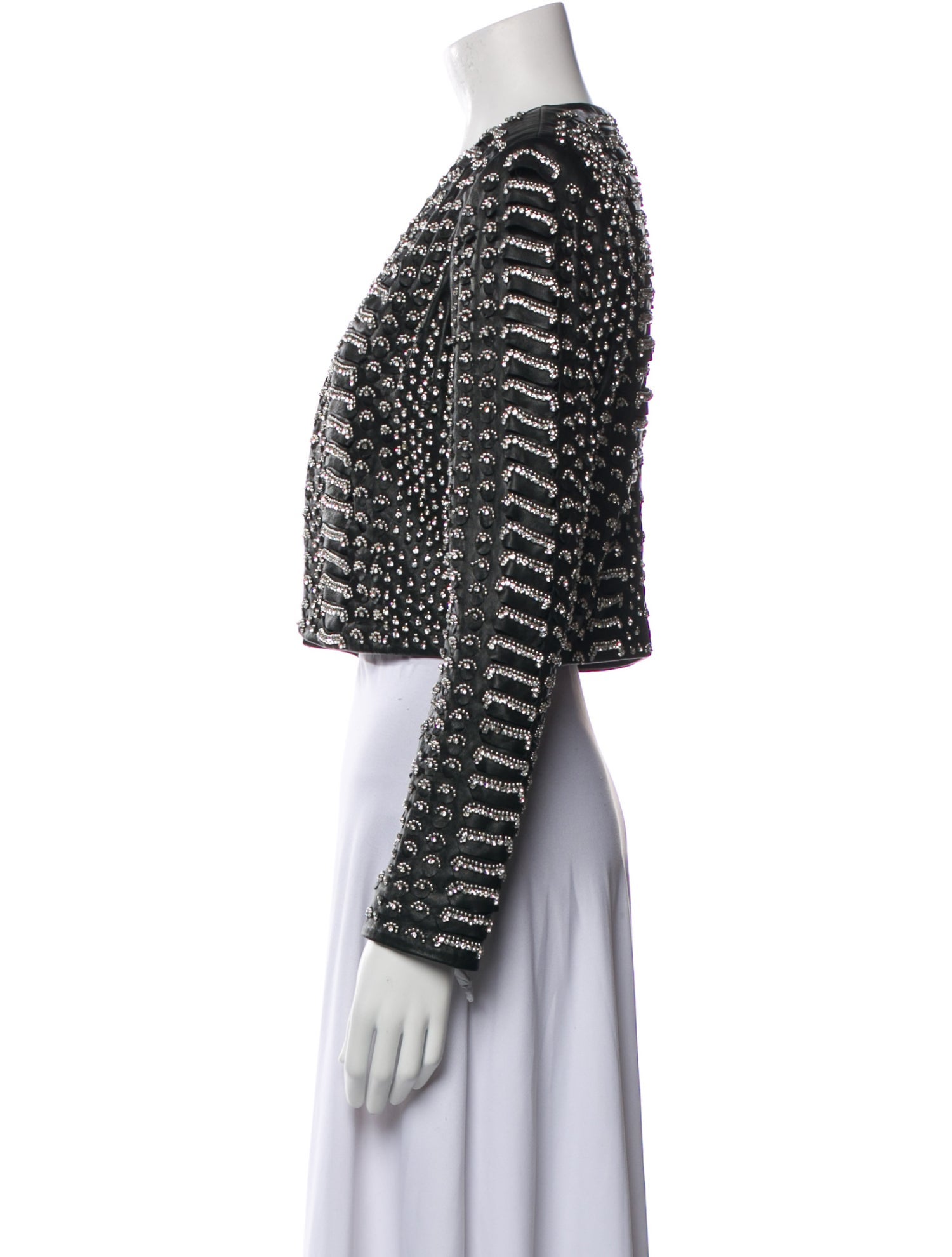 Alice + Olivia Leather Patterned Evening Jacket w/ Tags