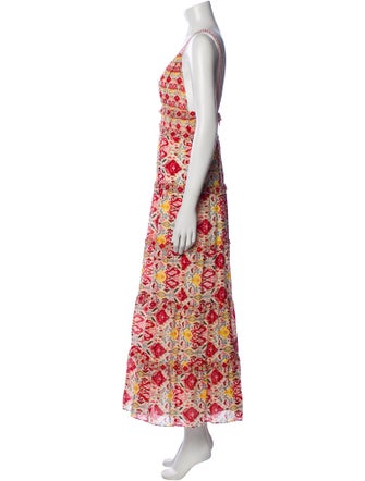 Alice + Olivia Floral Print Long Dress