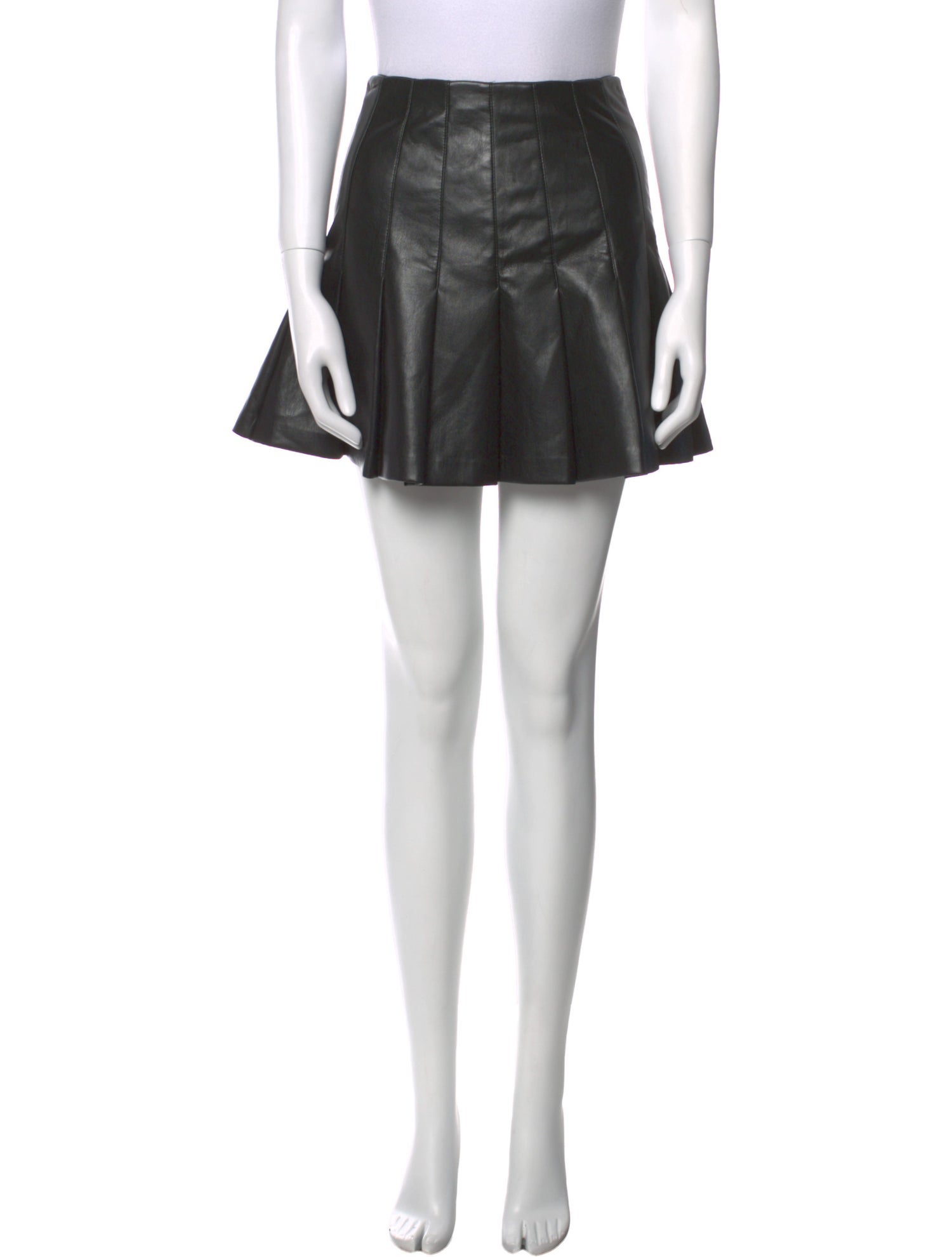 Alice + Olivia Faux Leather Mini Skirt