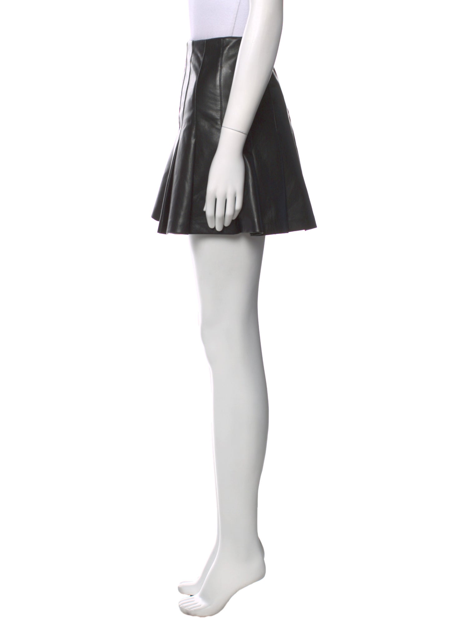 Alice + Olivia Faux Leather Mini Skirt