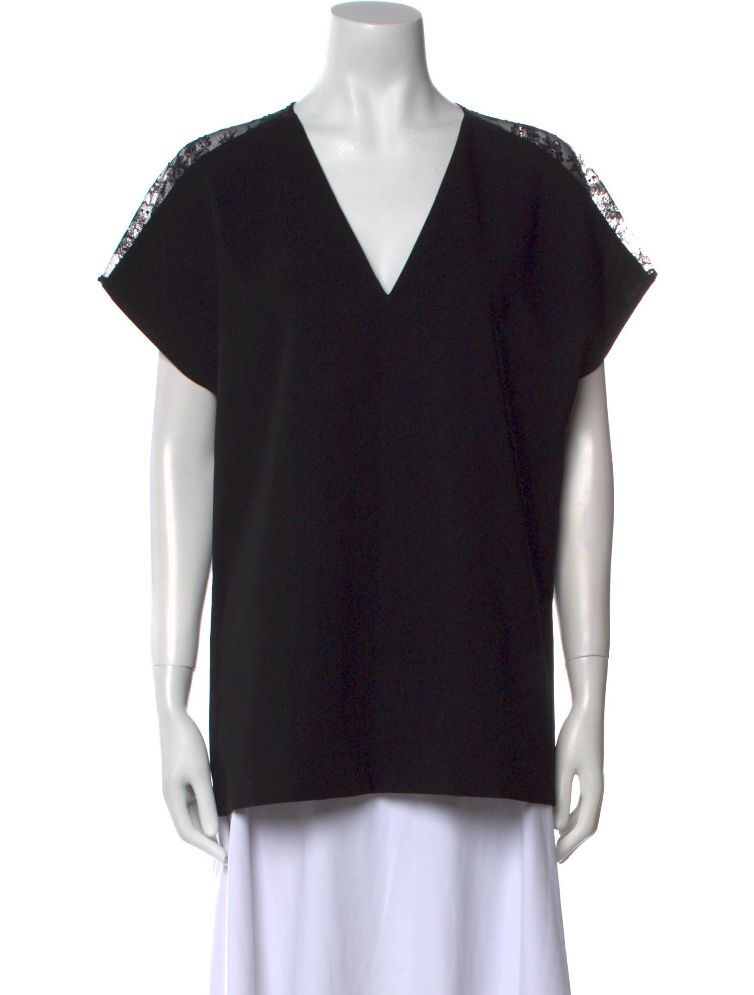 Alice + Olivia V-Neck Short Sleeve Top