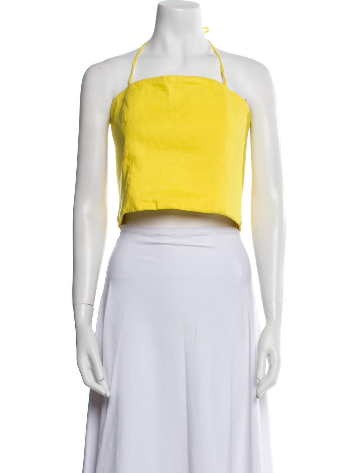 Alice + Olivia Halterneck Sleeveless Crop Top