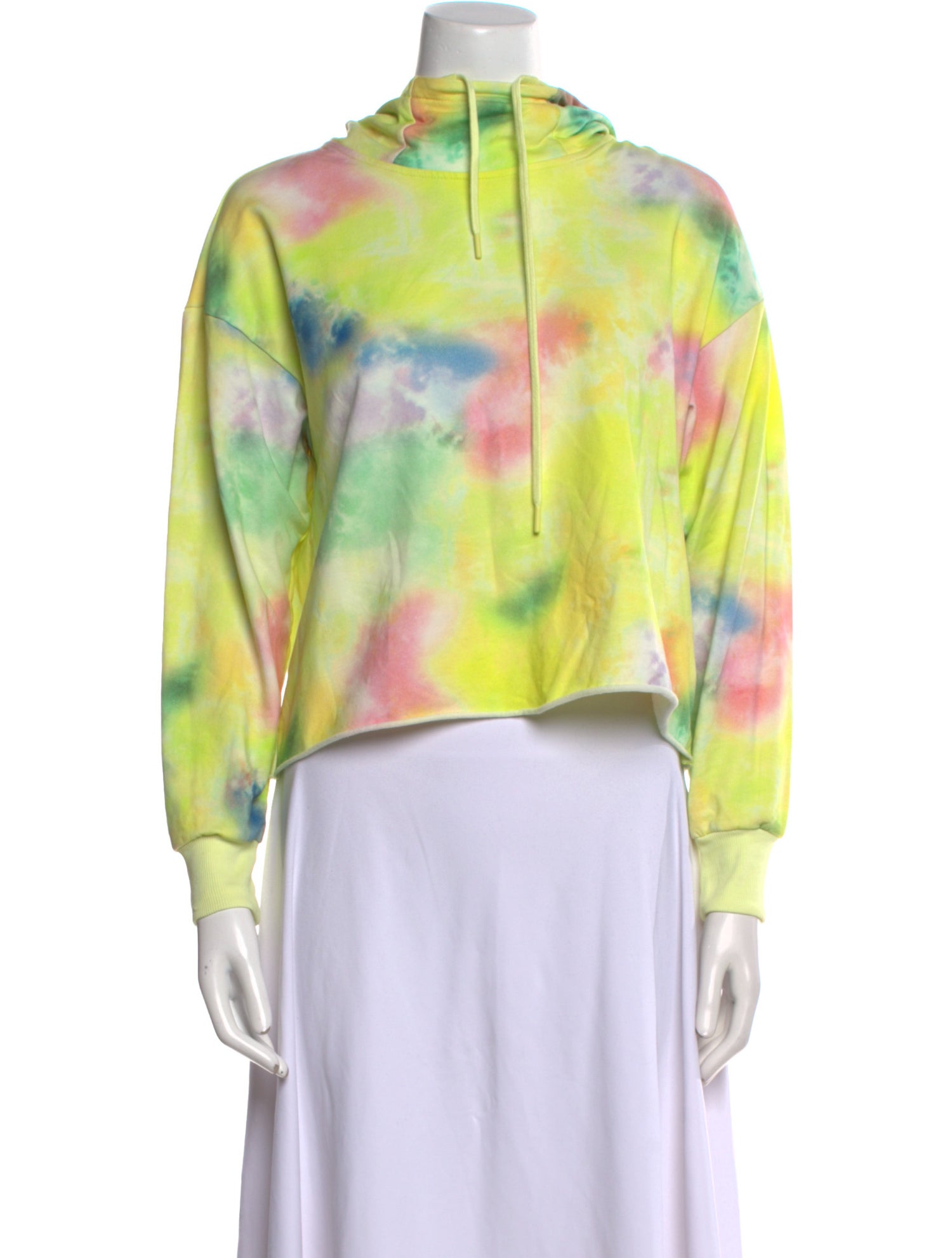 Alice + Olivia Tie-Dye Print Mock Neck Sweatshirt